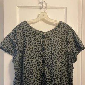 ASOS Curve Short Sleeve Button Front Boilersuit